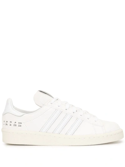 Adidas Originals Premium Basics Campus 80s Leather-trimmed Suede Sneakers In White