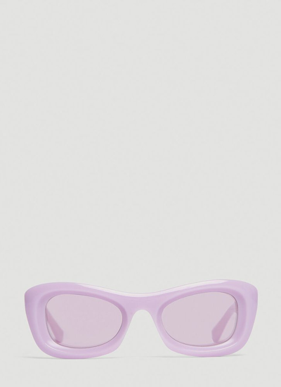 Bottega Veneta Purple Animations Sunglasses In 005 Violet