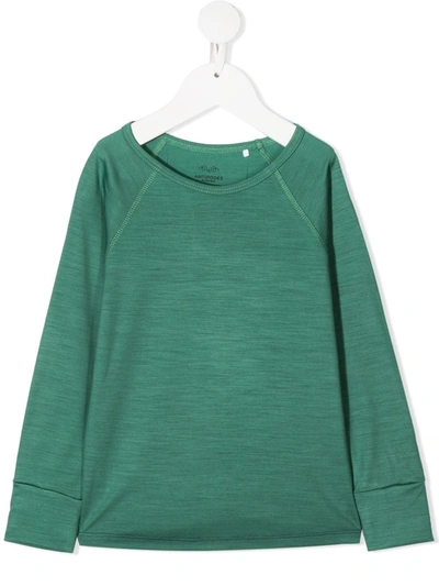 Knot Kids' Merino Knit Sweatshirt In Green