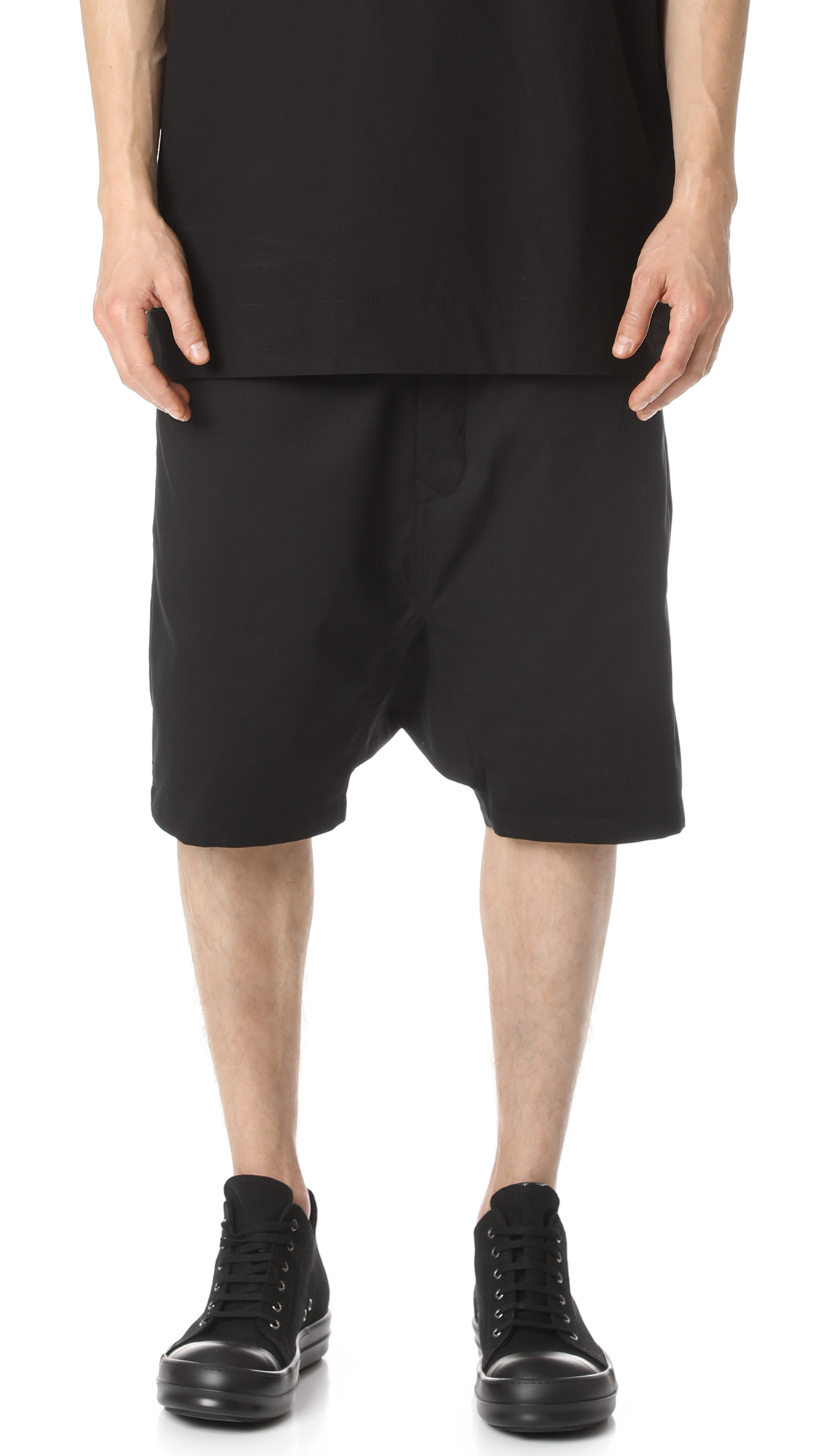 Rick Owens Drkshdw Pod Shorts In Black | ModeSens