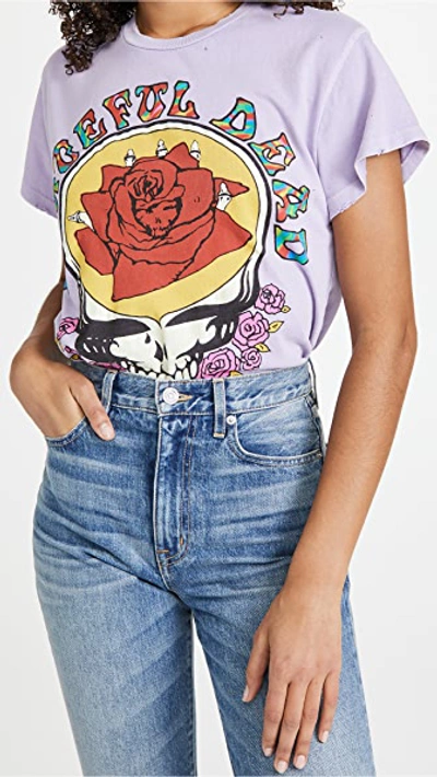 Madeworn Grateful Dead Rose Graphic T-shirt In Light Purple