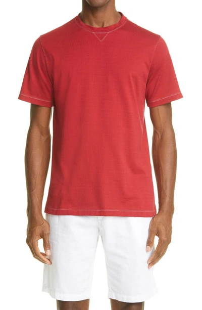 Eleventy Classic Fit T-shirt In Red