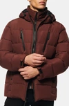 Marc New York Montrose Water Resistant Quilted Coat In Oxblood