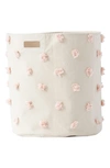 Pehr Babies' Pompom Canvas Hamper In Blush