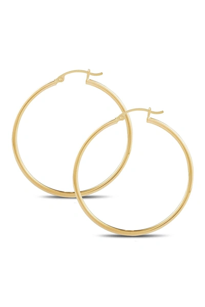 Central Park Jewelry 40mm Hoop Earrings In Yellow