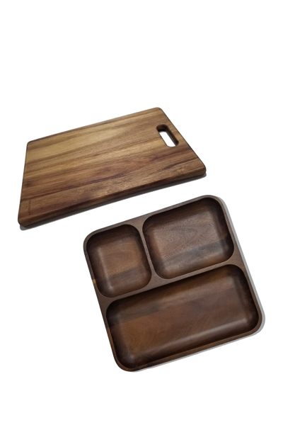 Berghoff Acacia Wood 2-piece Set In Brown