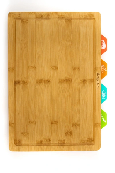 Berghoff Bamboo 5pc Cutting Board 4 Multi-colored Inserts In Nocolor