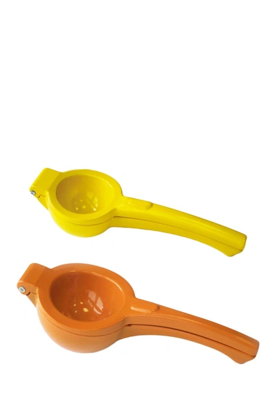 Berghoff Orange & Lemon Hand Juicer 2-piece Set In Silver