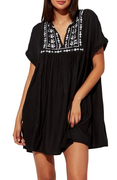 Bleu Rod Beattie India Bazzar Cover-up Caftan In Black