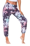 Onzie Fleece Tie Dye Joggers In True Romance