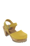 Mia Abba Sandal In Yellow Leather