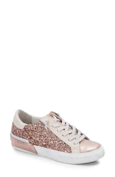 Dolce Vita Zina Lace-up Sneakers Women's Shoes In Rose Gold