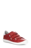 Softinos By Fly London Isra Sneaker In Cherry Red/ White Leather