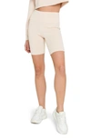 Grey Lab Bike Shorts In Beige