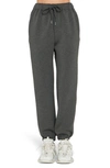 Grey Lab Drawstring Joggers In Charcoal
