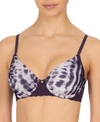 Natori Bliss Perfection All Day Underwire Contour Bra In Midnight Navy Tie Dye Print