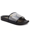 Juicy Couture Women's Wyndows Fashion Slide Sandal In Black Lucite