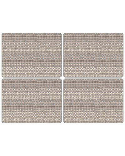 Pimpernel Pure Placemats Set Of 4 In Silver