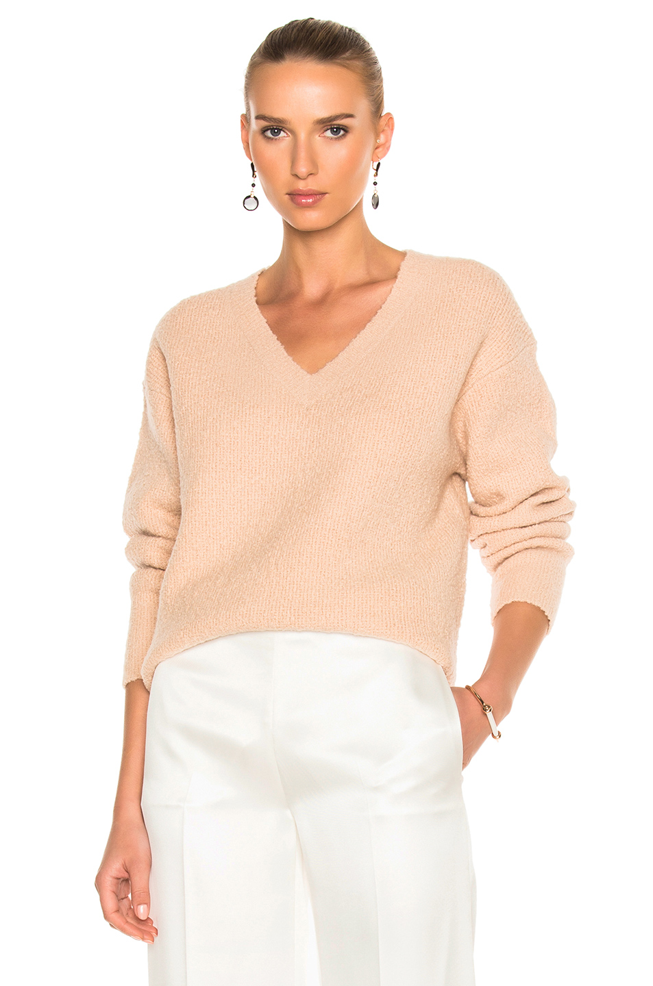 Totême Xana Sweater In Neutrals, Pink. | ModeSens