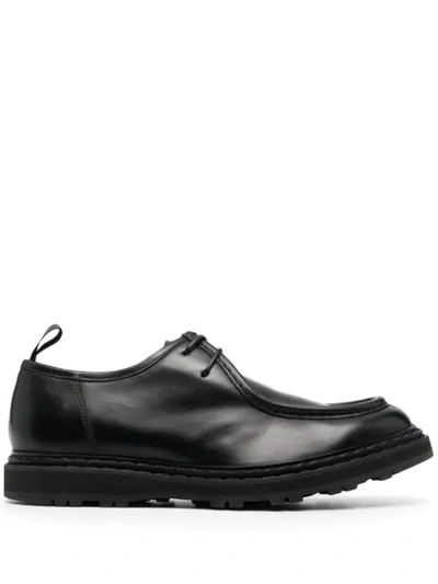 Officine Creative Lace-up Leather Derby Shoes In Black