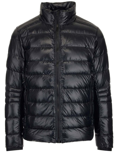 Canada Goose Crofton Packable 750 Fill Power Down Hooded Jacket In Black