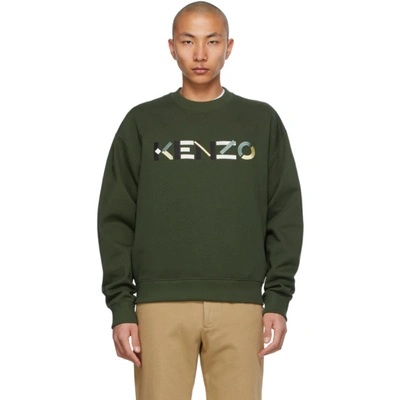 Kenzo Logo Oversized Multicoloured Sweatshirt In 51 - Dark K