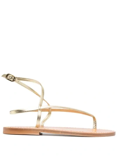 Kjacques Delta Metallic Flat Sandals