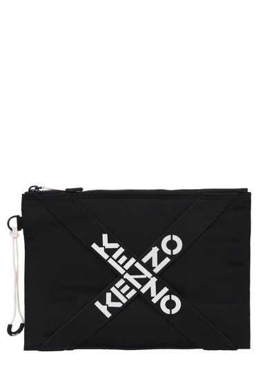 Kenzo Pouch With Logo In Black