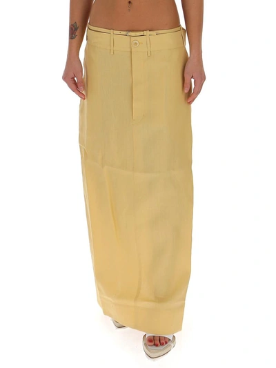 Jacquemus La Jupe Terraio Maxi Skirt In Yellow