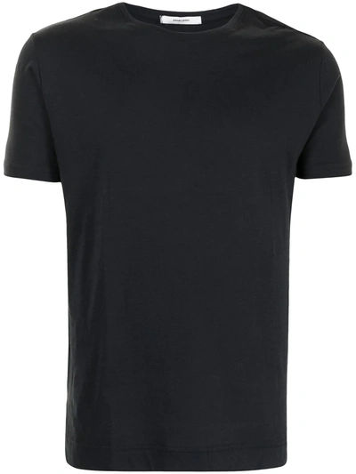Adam Lippes Crew Neck Cotton T-shirt In Black