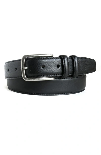 Boconi Clapton Leather Belt In Black