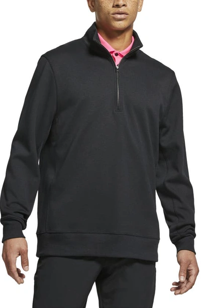 Nike Men's Dri-fit Player Half-zip Golf Top In Black