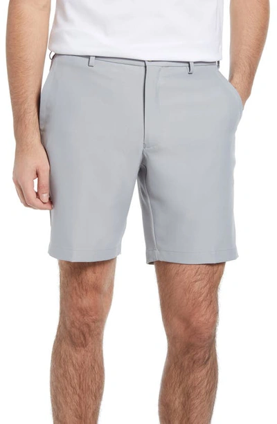Peter Millar Stealth Stretch Twill Performance Shorts In Gale Grey