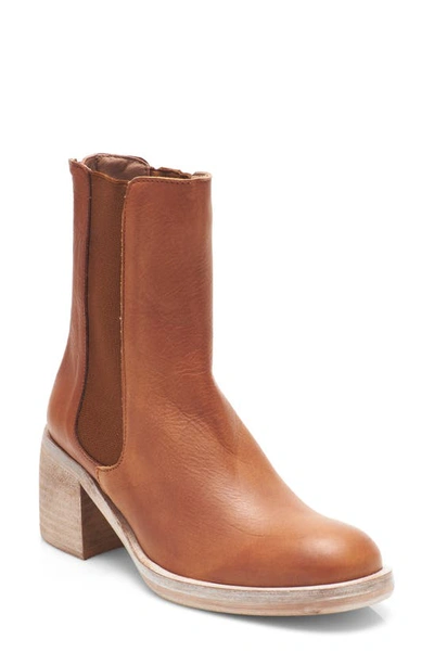 Free People Essential Chelsea Boot In Whiskey Leather