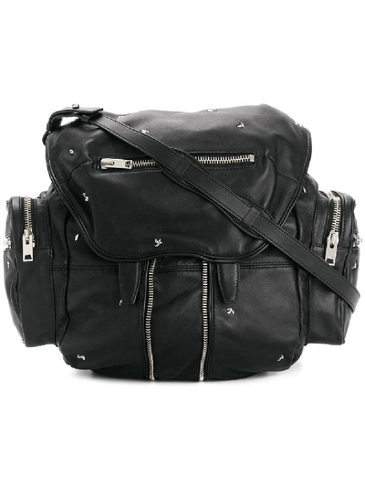 Alexander Wang 'mini Marti' Lambskin Leather Three-way Backpack In Black