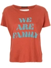 Mother The Sinful Graphic Crewneck Tee In We Are Family