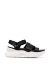 Ugg La Shores Chunky Sole Woven Sandals In Black
