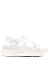 Ugg La Shores Platform Sport Sandals In White