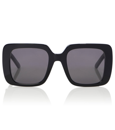 Dior Oversized Square Acetate Sunglasses In Black