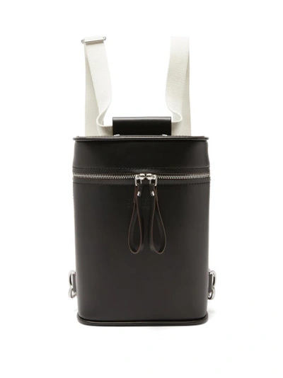 Maison Margiela Four-stitches Leather Backpack In Black