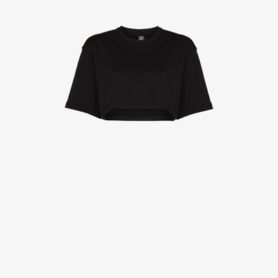 Adidas By Stella Mccartney X Stella Mccartney Cropped T-shirt In Black