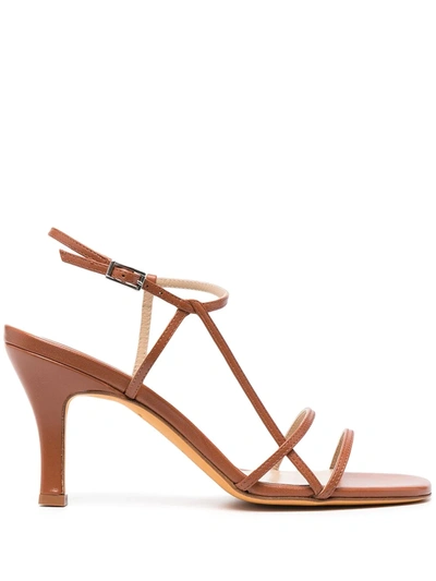 Maryam Nassir Zadeh Irene Strappy Leather Sandals In Brown