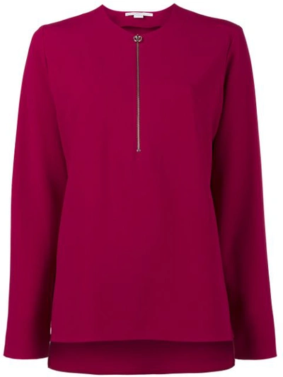 Stella Mccartney Arlesa Stretch-crepe Top In Hot Pink