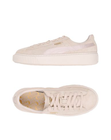 puma platform suede beige