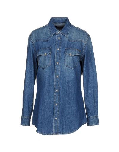 Dolce & Gabbana Denim Shirt In Blue