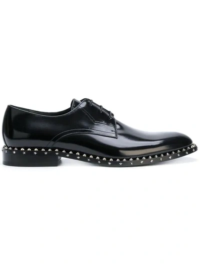Jimmy Choo Axel Black Patent Leather Lace Up Shoes