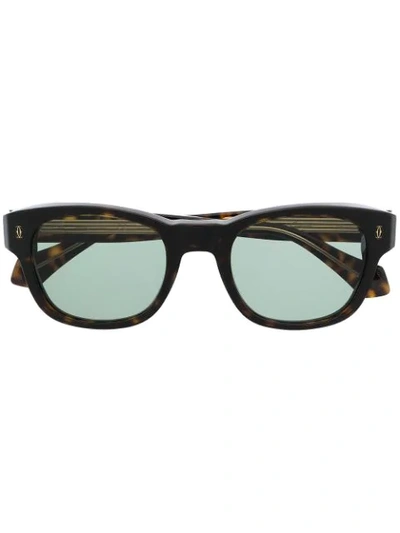 Cartier Ct0278s Round-frame Sunglasses In Brown
