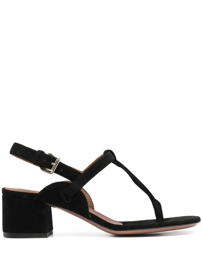 L'autre Chose Block-heel Sandals In Black