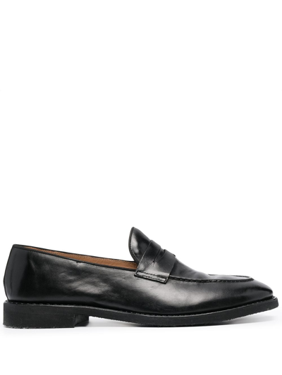 Alberto Fasciani Low-heel Loafers In Black