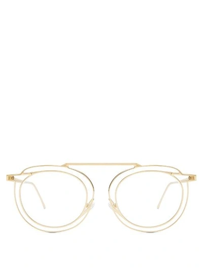 Thierry Lasry Potentially 900 D-frame Glasses In Gold